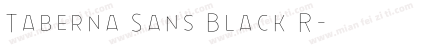 Taberna Sans Black R字体转换